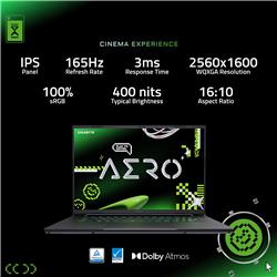 Gigabyte AERO X16 16 po Ryzen AI 7 350  RTX 5060 32GB 1To Win11H(Open Box)