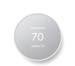 Google Nest Thermostat - Smart Thermostat for Home - Programmable WiFi Thermostat - Snow