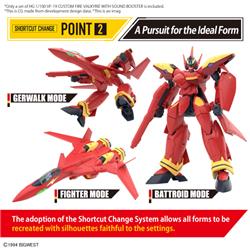 BANDAI HG 1/100 VF-19 Custom Fire Valkyrie avec amplificateur de son