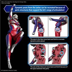 BANDAI Hobby Figure-rise Standard ULTRAMAN TIGA MULTI TYPE Kit de modélisation