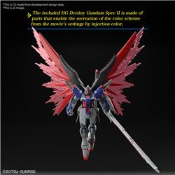 BANDAI HGCE 1/144 Destiny Gundam Spec Ⅱ & Zeus Silhouette "Gundam SEED Freedom" Kit de modélisation