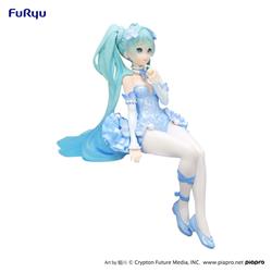 FuRyu Hatsune Miku Noodle Stopper Figure -Flower Fairy Nemophila Pail