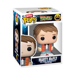 Funko Pop! Bitty  Back to The Future - Marty McFly with Time Machine