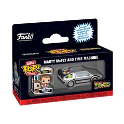 Funko Pop! Bitty  Back to The Future - Marty McFly with Time Machine
