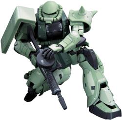 BANDAI Spirits Hobby RG 1/144 #04 MS-06F Zaku II "Mobile Suit Gundam" Kit de modélisation