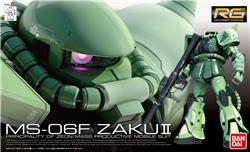 BANDAI Spirits Hobby RG 1/144 #04 MS-06F Zaku II "Mobile Suit Gundam" Kit de modélisation
