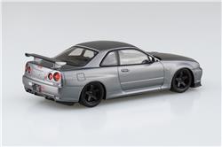 Aoshima SNAP KIT Nissan R34 Skyline GT-R Custom Wheel Athlete Silver
