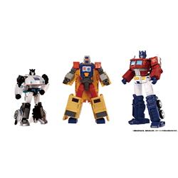 Hasbro Takara Tomy Transformers Dramatic Capture Series DCS-2 Autobot Headquarters Jazz, Mainframe, and Optimus Prime Set Actio
