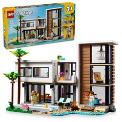 LEGO Creator 3 en 1 Ensemble de jeu de maison moderne et ensemble de c