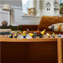 LEGO Moi, moche et méchant 4 Minions et voiture banane,75580