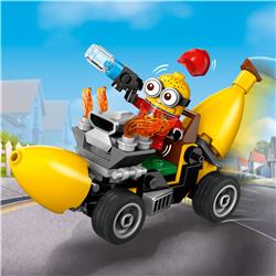 LEGO Moi, moche et méchant 4 Minions et voiture banane,75580
