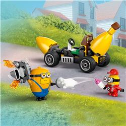 LEGO Moi, moche et méchant 4 Minions et voiture banane,75580