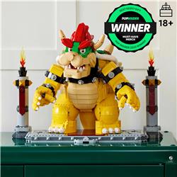 LEGO Super Mario The Mighty Bowser 71411 Building Kit; Collectible Gif