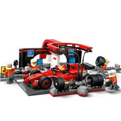 LEGO City L’arrêt au stand et les mécaniciens de F1 avec la voiture Fe