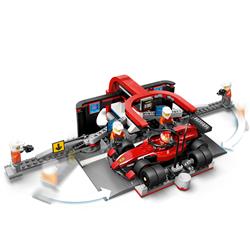 LEGO City L’arrêt au stand et les mécaniciens de F1 avec la voiture Fe
