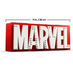 LEGO Marvel: MARVEL Logo & Minifigures Building Toy 76313
