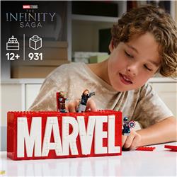 LEGO Marvel: MARVEL Logo & Minifigures Building Toy 76313