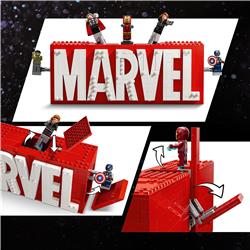 LEGO Marvel: MARVEL Logo & Minifigures Building Toy 76313