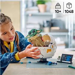 LEGO Star Wars : Le Mandalorien Grogu et son landau à répulseurs, Figu