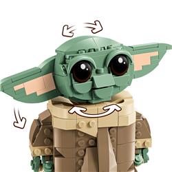 LEGO Star Wars : Le Mandalorien Grogu et son landau à répulseurs, Figu