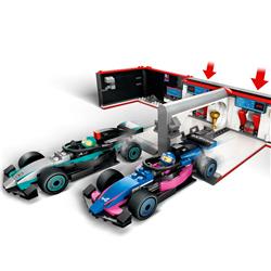 LEGO City F1 Garage & Mercedes-AMG & Alpine Cars Toy Playset 60444