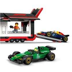 LEGO City F1 Truck with RB20 & AMR24 F1 Cars Toy Racing Transporter Set