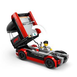 LEGO City F1 Truck with RB20 & AMR24 F1 Cars Toy Racing Transporter Set
