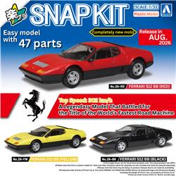 Aoshima 1/32 SNAP KIT #26-RD Ferrari 512 BB (Red)