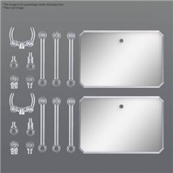 BANDAI Hobby Action Base 6 1/144 [CLEAR COLOR] Mirror Stickers Set
