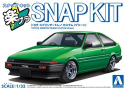 Aoshima 1/32 Snap Kit  Toyota Sprinter Trueno Custom Wheel (Green)