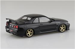 Aoshima 1/32 SNAP KIT Nissan R34 Skyline GT-R Custom Wheel Black Peal