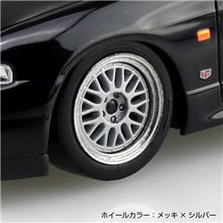 Aoshima 1/32 SNAP KIT Nissan R33 Skyline GT-R Custom Wheel (Black)