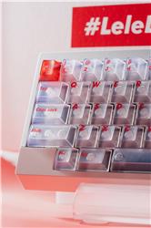 LeleLab SupSup-SuperX White Keycaps Set