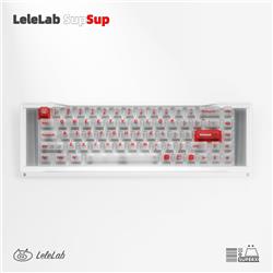 LeleLab SupSup-SuperX White Keycaps Set