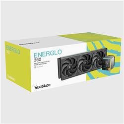 Sudokoo ENERGLO 360 Liquid Cooler w/ Data Display Black