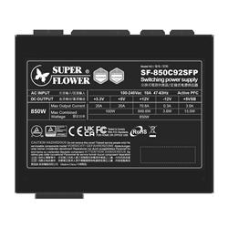SUPERFLOWER Bloc d'alimentation 850 W Platinum ATX, Noir