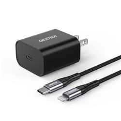 Choetech 18W USB-C PD Wall Charger, 1.2m Cable