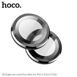 HOCO Film de lentille en métal 3D Eagle eye pour iPhone 13 mini, noir