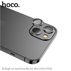 HOCO Film de lentille en métal 3D Eagle eye pour iPhone 13 mini, noir
