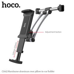 HOCO Car Headrest Mount for Tablets & Cell Phones, Black