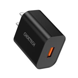 Choetech Chargeur mural rapide USB-A QC3.0 18W