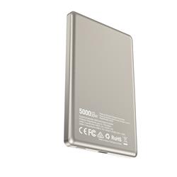 5000mAh PD 20W USB-C Portable Slim Wireless Magnetic Power Bank,White