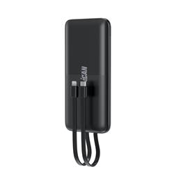 B654 10000mAh 22.5W with Built-in Type-C and L Cables Power Bank