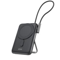 Batterie externe numérique LED magnétique 10 000 mAh avec câble Type-C PD20W