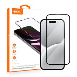 VMAX 2.5D Full Cover Tempered Glass Screen Protector for iPhone16