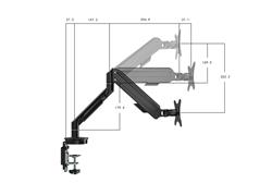 Support pour moniteur unique iCAN DLB560 17« -30 » avec 2 ports USB