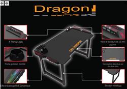 Bureau de jeu DragonWar RGB