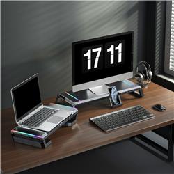 Support pour moniteur iCAN T1 avec 4 ports USB 3.0 et support pour tél
