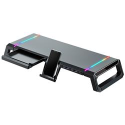 Support pour moniteur iCAN T1 avec 4 ports USB 3.0 et support pour tél