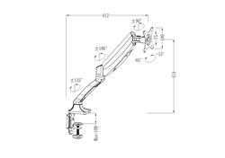 Support pour moniteur simple iCAN DLB502 10« -27 »(Open Box)